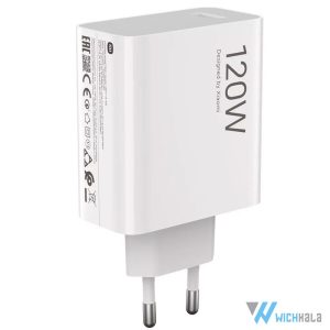 شارژر دیواری شیائومی 120 وات اورجینال با کابل(بدون پک)