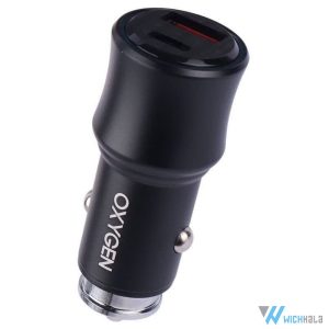 شارژر فندکی AC10 اکسیژن 52.5 وات – شارژ سریع USB و PD خودرو