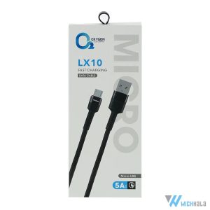 کابل تبدیل USB به Micro USB اکسیژن مدل LX10 طول 1 متر
