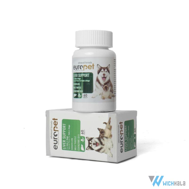 قرص حفاظتی و حمایتی کبد سگ و گربه یوروپت مدل LIVER SUPPORT