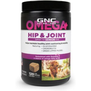 قرص مکمل تقویت مفاصل و استخوان سگ جی ان سی مدل امگا پلاس HIP & JOINT