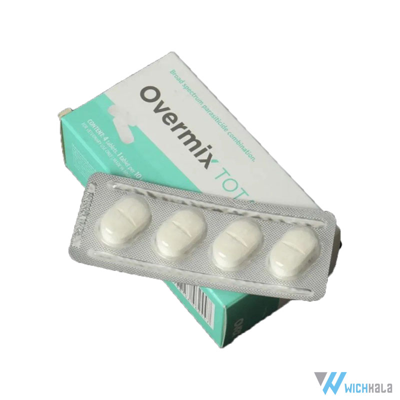 قرص ضد انگل 4 کاره وسیع الطیف overmix peraziquantel