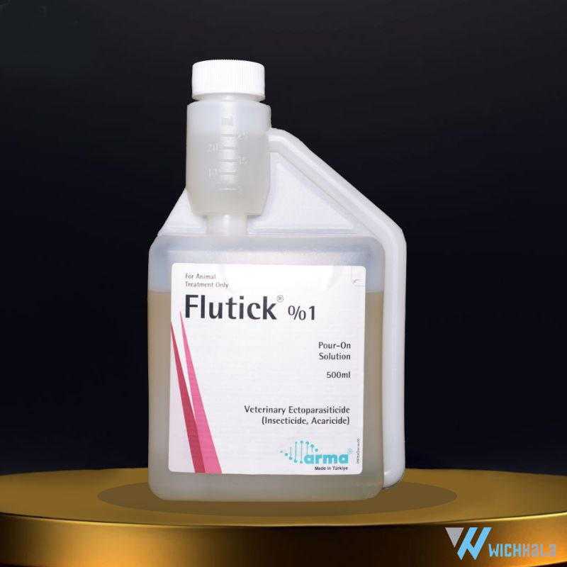 سم موضعی فلومترین پورآن 1% فلوتیک flumethtin pour-on