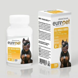 قرص تقویت عضله و عضله ساز سگ یوروپت ماسکل بوست europet xxl muscle boost(اصل)